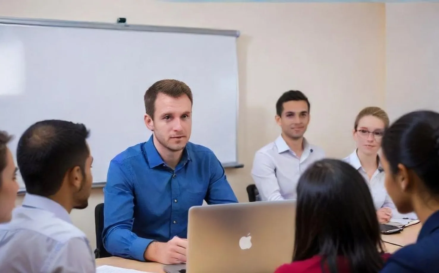 E-learning development session with modern technology